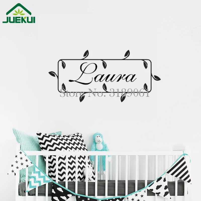 Custom Personalized Baby Name Wall Sticker for Kids Bedroom Nursery
