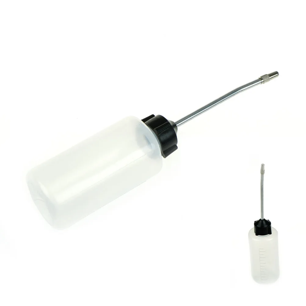Sewing Machine Oil Bottle Clear White Plastic 120ml Spray Nozzle Empty Oil Bottle Oiler Plastic Oiler for Lubricants Oil - Image 2