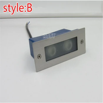

2W LED Underground light Lamps Outdoor Buried Recessed floor Lamp Waterproof IP67 Landscape Stair Lighting 85-265V AC/DC12V
