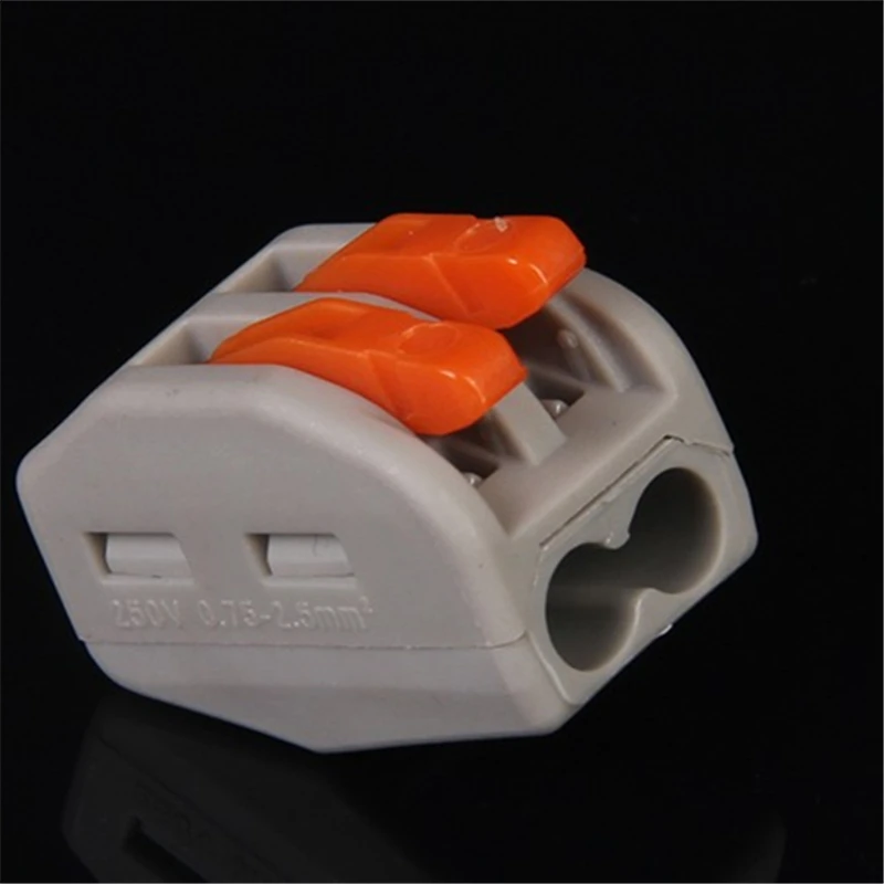 

WAGO 2 pin 15 pcs 222-412 PCT-212 type Universal Compact Wire Connector 2 wire connector 32A 2 pin Conductor Terminal
