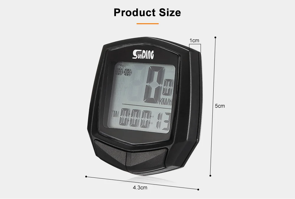 SunDing SD-581A проводной велосипедный компьютер MTB велосипедный точный Спидометр Секундомер датчик счетчика пробега наружные спортивные