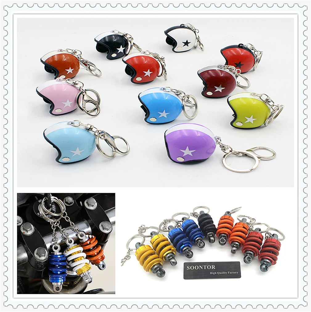 Motorcycle Safety Helmet Car Keychain key ring chain KeyRing Accessories for HONDA CRF1000L XR650R YAMAHA R6S EUROPE VERSION