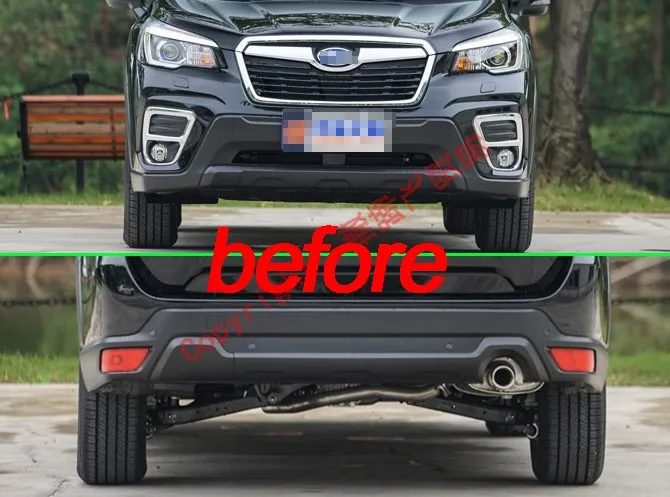 Защита переднего и заднего бампера из нержавеющей стали для Subaru Forester SK