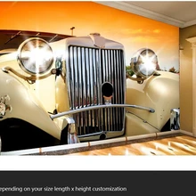 Пользовательские 3D большие обои, блестящий Классический постер с изображением автомобиля для отеля K tv Кофе Чай столовая ТВ фон papel де parede