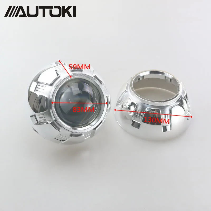 Lente do Projetor Lentes do Farol Carro Restyling Metal Polegada Hid Bi-xenon Farol Xenon Iluminação h4 h7 Uso h1 Lâmpadas 3.0 4 Cheap Acessórios para luzes do carro