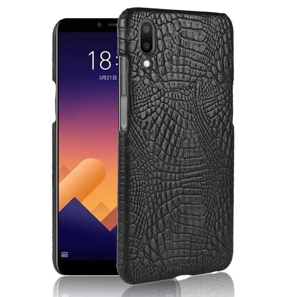

Case For Meizu E3 Luxury PU leather Crocodile Skin Matte Hard Back Cover For Meizu E3 Phone Case Accessories NEW