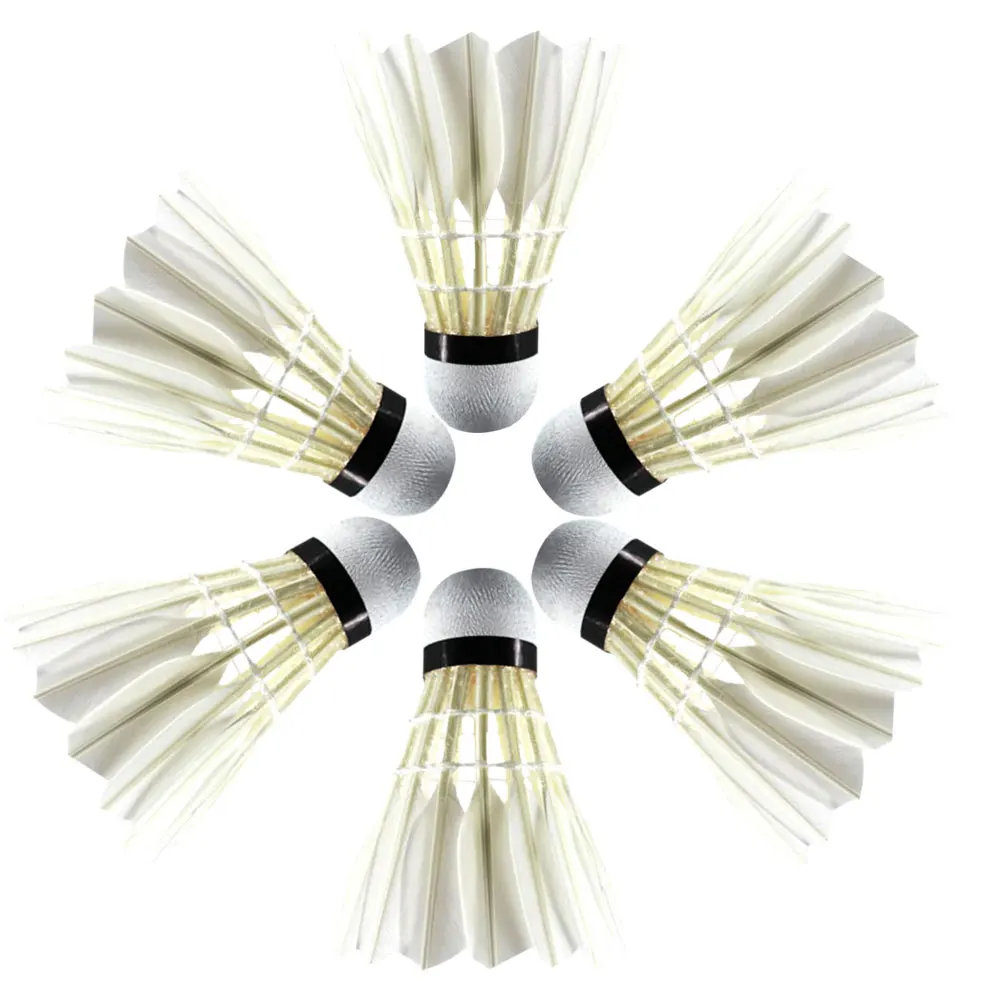 12 piezas del Faux de vuelo estable volantes + 60E bádminton bolas