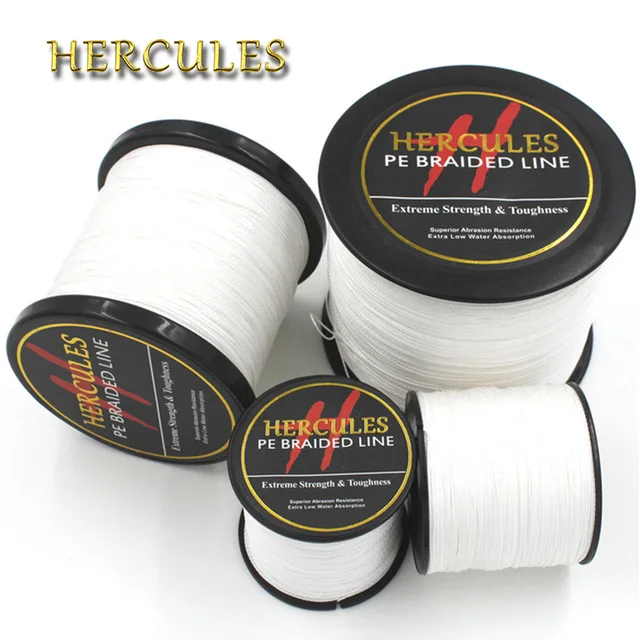 Best Offers 4 Strands 100M 300M 500M 1000M 1500M 2000M Hercules PE White Braid Fishing Line Weave Superior Extreme Strong 100% SuperPower Best Offers 4 Strands 100M 300M 500M 1000M 1500M 2000M Hercules PE White Braid Fishing Line Weave Superior Extreme Strong 100% SuperPower