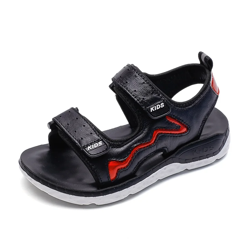 

NEW Children Summer Sandals Top Genuine Leather Baby Boys Beach Shoes Fashion For Kids Eur Size 26-37