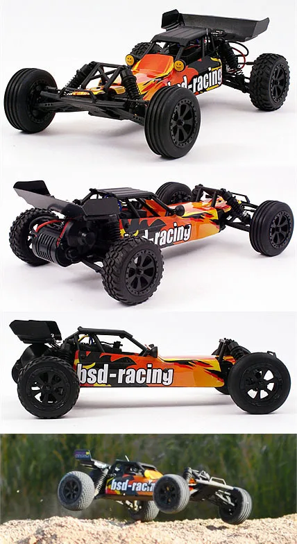 Красный Кот/BSD 1/10 2WD матовый Baja BS709T радиоуправляемое багги RC автомобиль