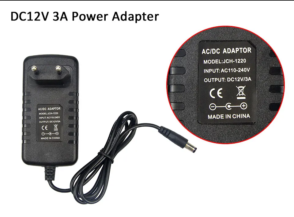 Светодиодные ленты трансформаторы переменного тока 110 V-220 V DC/DC 12V Питание 1A 2A 3A 5A 6A 8A Мощность адаптер конвертер для Светодиодный свет