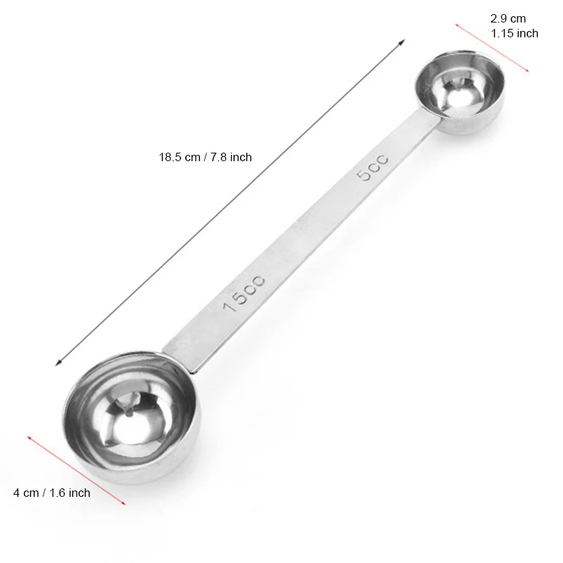 Новинка; Лидер продаж; двухсторонняя мерная ложка из нержавеющей стали; ложка для кофе; столовая ложка; инструмент; SMD66