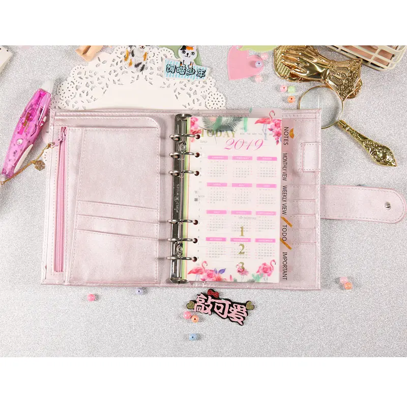 Yiwi Pu Planner Pink Spiral Notebook Travelers Journal Organizer A5 A6 Planner 2019 Creative Present Office & School Supplies Yiwi Pu Planner Pink Spiral Notebook Travelers Journal Organizer A5 A6 Planner 2019 Creative Present Office & School Supplies