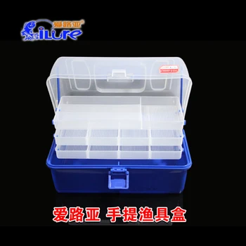 

iLure 33.5*17*20cm Pesca Plastic Portable Fishing Box Fish Minnow Fishing Accessories Ferramentas Box Carp Fishing Tackle