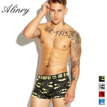 5 colores mens underwear boxers de algodón de impresión de dibujos animados hombres underwewar transpirable ropa interior hombre calzoncillos marcas