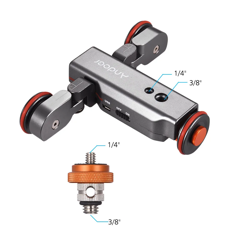 Andoer L4PRO механизированная камера видео Долли со шкалой индикация электрический трек слайдер беспроводной пульт дистанционного управления Мини-ползунок Скейтер
