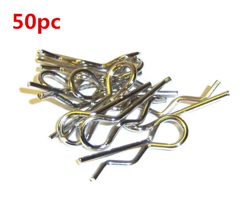 50pcs/lot Universal Micro 1/18 RC Car Body Clips Pins Bend Metal For Remote Control Toy Spare Parts | Игрушки и хобби