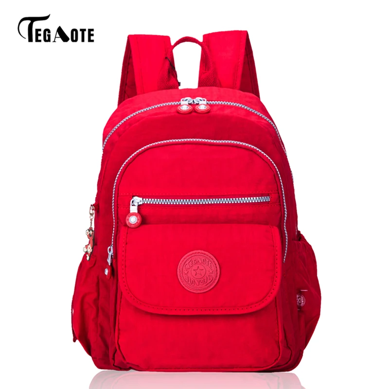 ##BUY TEGAOTE Newest Small Backpack for Teenage Girls Classic Backpacks Female Mochila Feminina Escolar Casual Nylon Bag Women Bagpack