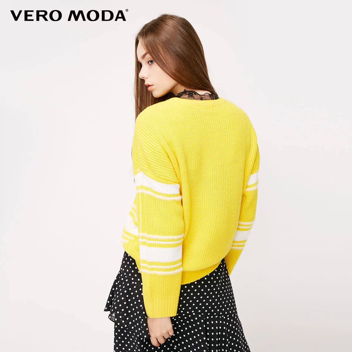 Vero Moda женский свитер в полоску из флиса | 318413593