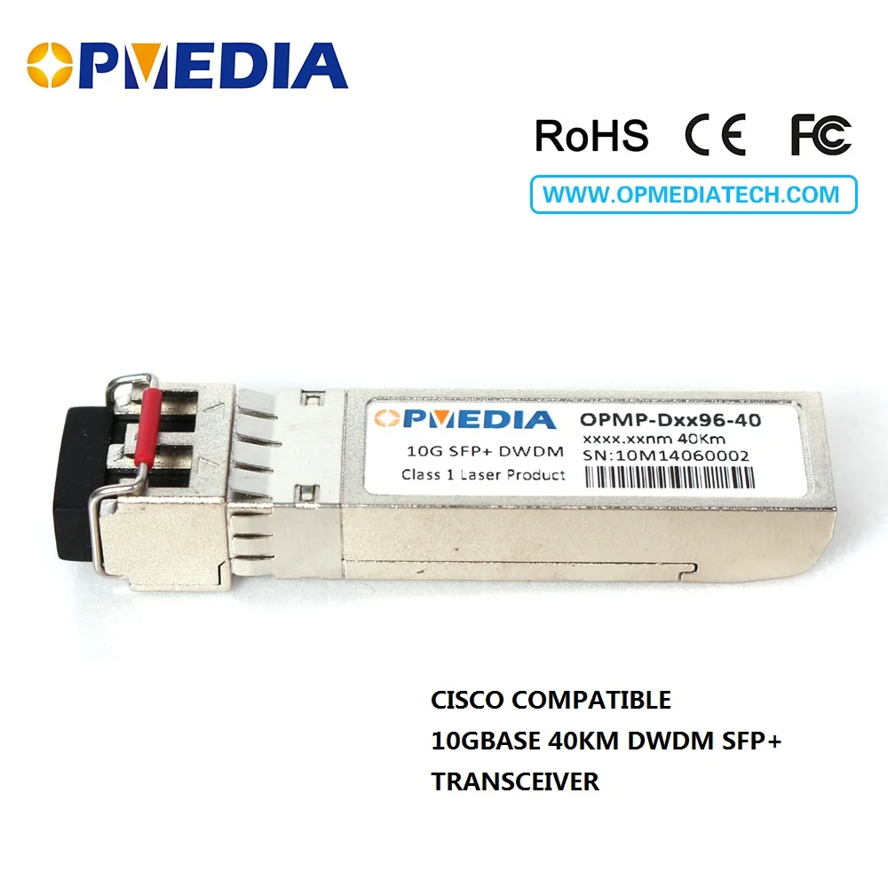

DWDM 10G SFP 40KM 1470~1610nm ER transceiver module compatible with cisco finisar junier zyxel H3C Huawei extrem free shipping