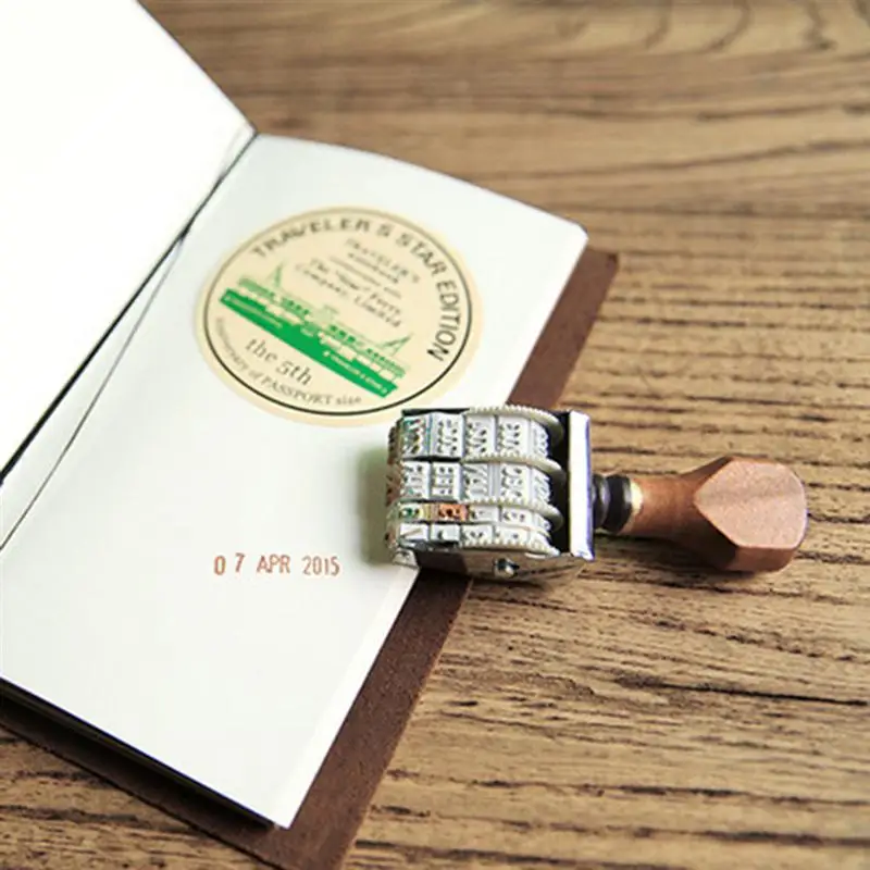 2 шт Ретро Дата штамп перегородка-уплотнитель штампы для Scrapbooking штамповки Diy Скрапбукинг дневник деко каримбо подарок Stempels