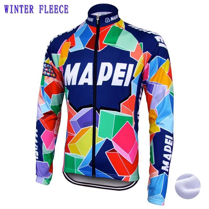 MAPEI Велоспорт спортивный свитер с длинным рукавом Топ велосипед одежда для велоспорта ветрозащитный зимний флис и без флиса MTB велосипедная одежда