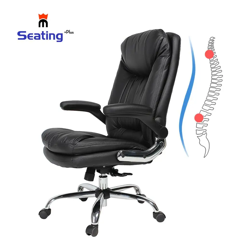 Seatingplus Comfortable Executive Office Chair Backrest  Leather Chair Lift Business Seat Can Be Raised and Lowered Rotatable