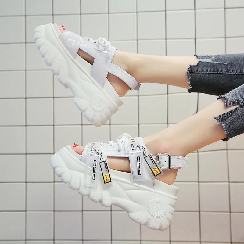 Sandalias Mujer/2019 г. летние кроссовки на платформе повседневная обувь толстой подошве