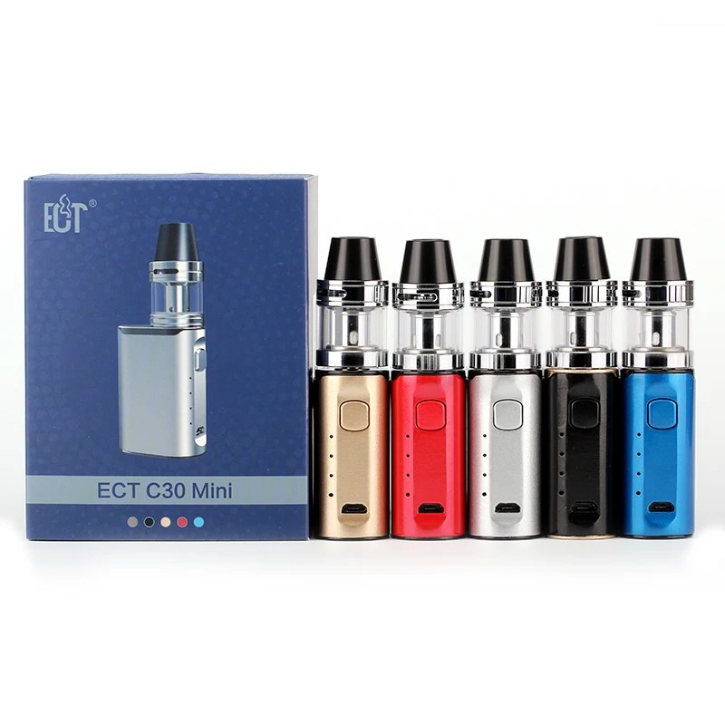 Новый оригинальный ect C30 электронные сигареты мини комплект Топ заполнения kenjoy
