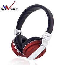 Cheap price HCQWBING New Foldable headphone wireless NFC bluetooth 4.2 + micro sd + FM Multifunction stereo mic headset Handsfree microphone