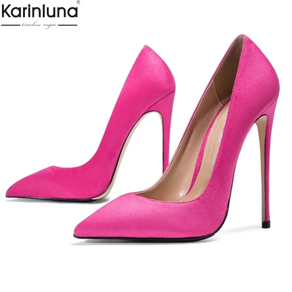 

Karinluna Sexy Big Size 33-45 Office Shoes Woman Pumps Female Slip On Thin High Heels Summer INS Pumps Woman Shoes