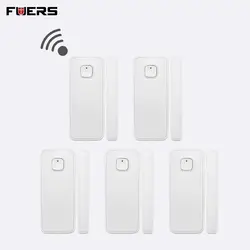 FUERS 5 шт. охранных беспроводной Wi Fi Smart Life Детская безопасность дверная оконная сигнализация сенсор детектор Amazon Alexa Совместимость