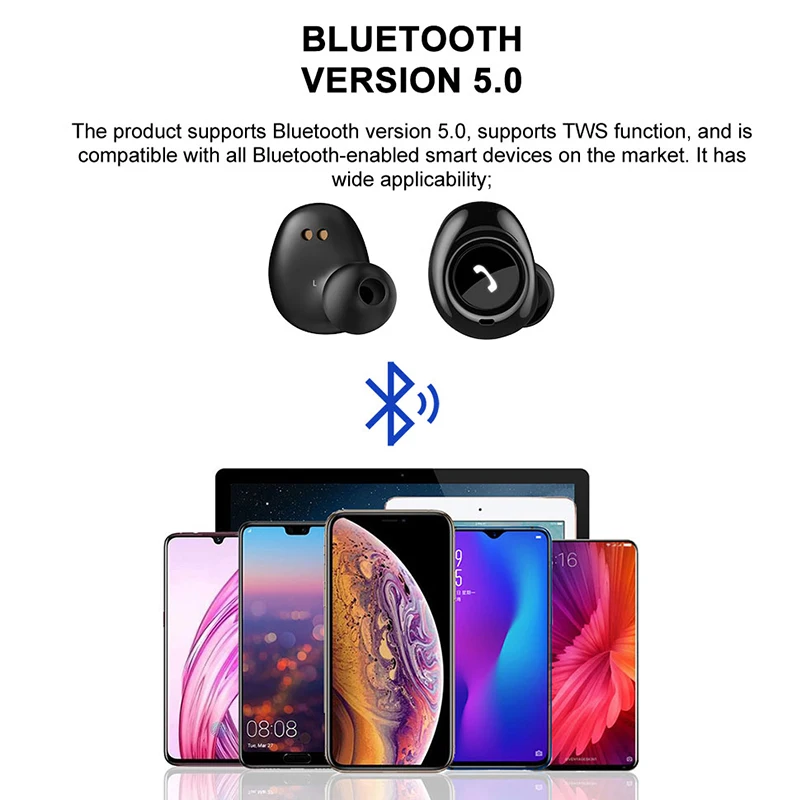 Близнецы Bluetooth наушники с зарядным устройством Беспроводные наушники с микрофоном для samsung Galaxy S10 5G S10e S10 Plus S9 S8 S7 A50 A70