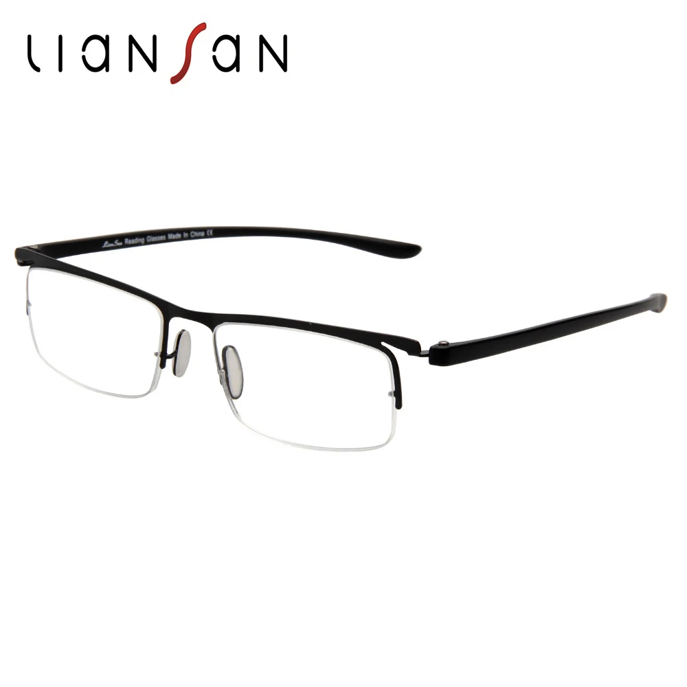 

LianSan Fashion Plastic Half-rim Alloy Reading Glasses Women Men Luxury Brand Designer Portable Durable Lightweight L5019
