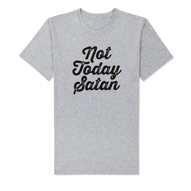 Showtly Not Today satan футболка женская с круглым вырезом графическая забавная говорящая