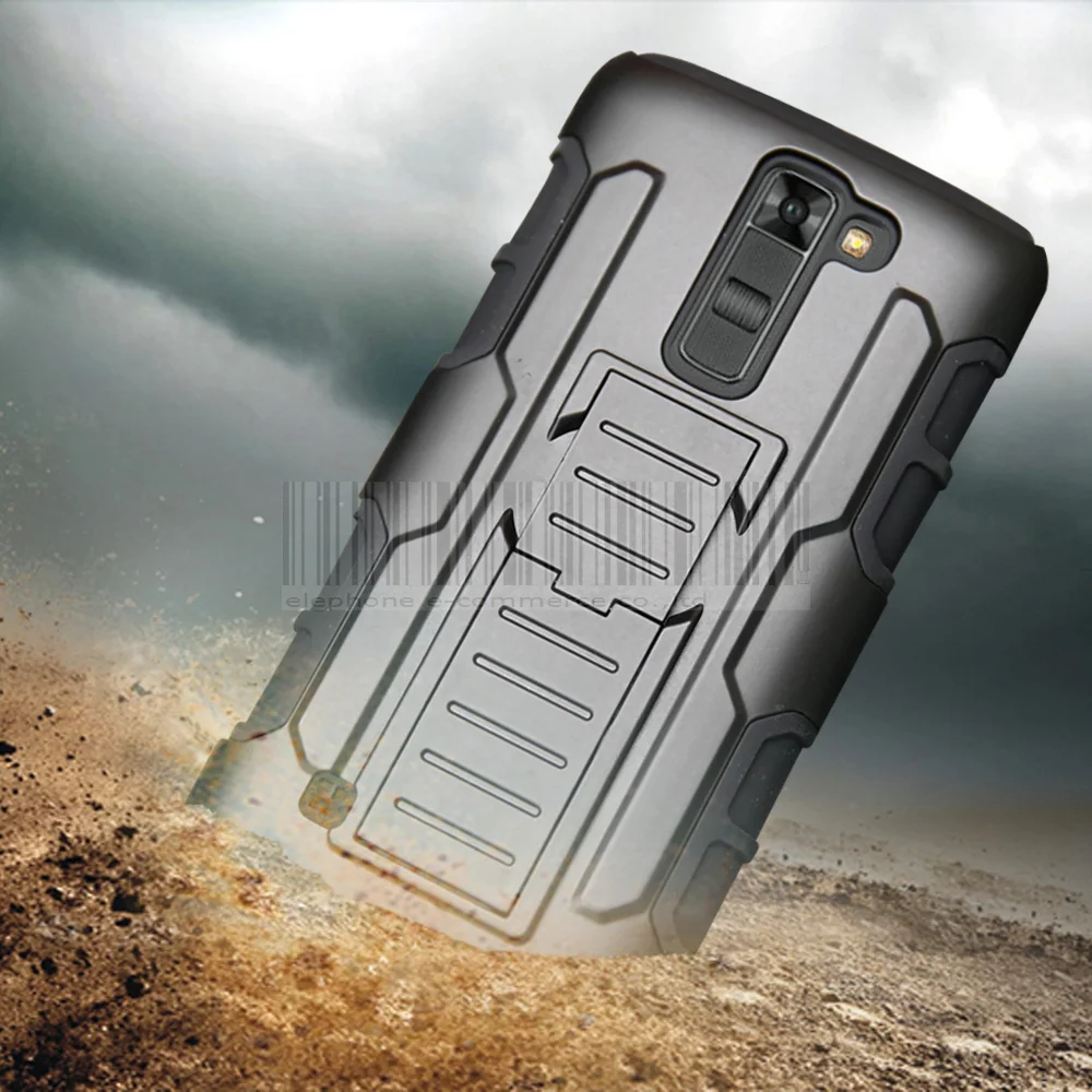 

Phone Case For LG K4/Optimus Zone 3/Spree/K7/K8/K10/M1/M2 Heavy Duty Hybrid Armor Case Shockproof Hard Cover Holster+Belt Clip