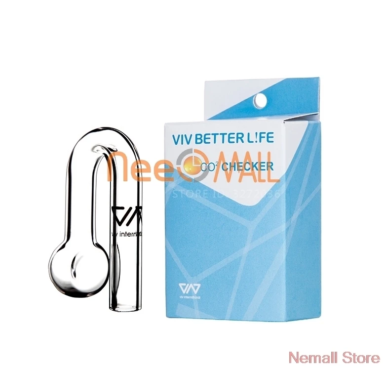 ADA Style VIV Glass Hang On Aquarium CO2 Testing Kit With Monitor And Long Time Last Test Liquid | Дом и сад