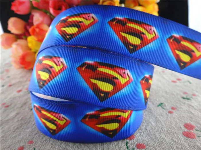 

16053113, new arrival 1'' 25mm 50 yards logo printed grosgrain ribbons cartoon ribbon handmade hair bows