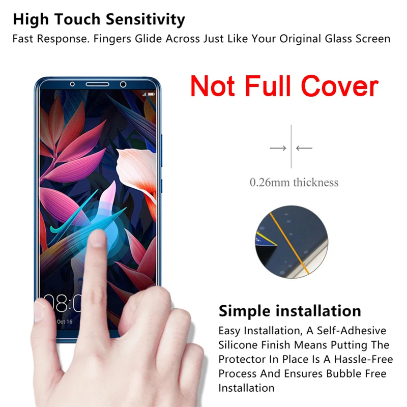Explosion-proof Tempered Glass for Huawei Y6 Pro Protective Glass for Huawei Y9 Hard Screen Protector on Y5 Y7 Prime