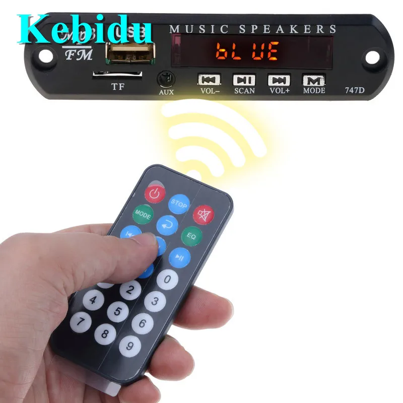 Mp3 плеер Kebidu декодер с дистанционным управлением USB Bluetooth Aux 5 12 В|MP3-плееры| |