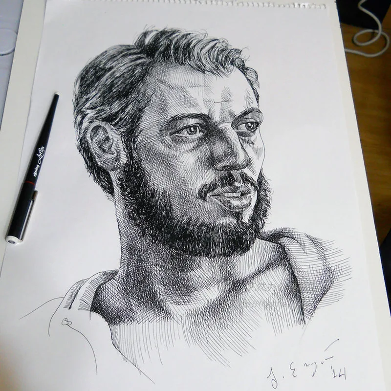 Caneta de Desenho Alemanha Paralelo Original Rotring Artpen Arte Caneta Caligrafia Esboço 1.5 1.9 Set 2.3 Presente 15 rotring pen set