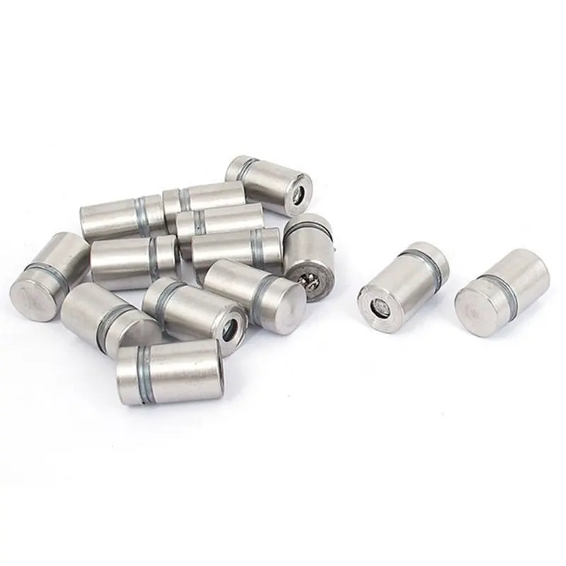 12x20mm Glass Frameless Standoff Clamp Hardware (6 Pieces)in Nails