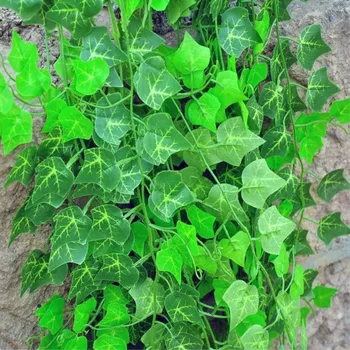 

2.5m Artificial Ivy Leaf Garland Plants Vine Fake Foliage Flowers Home Decor Plastic Artificial Flower Rattan Evergreen Cirrus