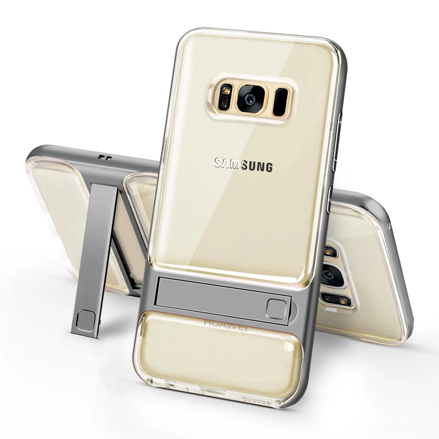 ITEUU PC ТПУ чехол с подставкой для Samsung Galaxy S8 Plus чехлы мягкий ударопрочный S8Plus|case for