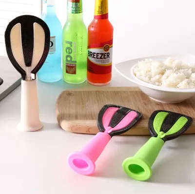 

Kitchen Tool Multifunctional Nonstick rice spoon shovel plastic vertical rotary meter Rice Wash spoons Egg Beater ladle 21*7.5cm