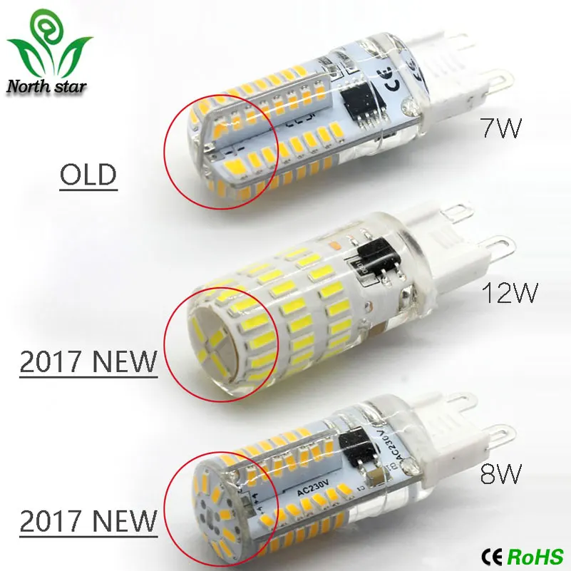 G4 G9 Светодиодная лампа 9 Вт 12 мини светодиодная AC 220 В DC SMD30142835 прожектор люстра