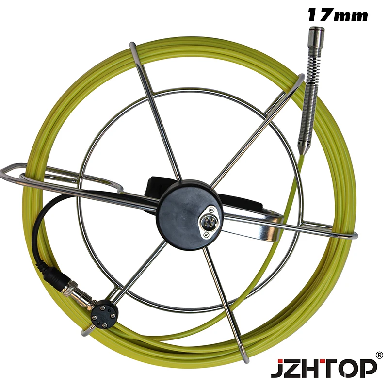 17mm camera head and cable pipe camera