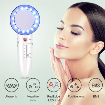 

6 In 1 EMS Infrared Ultrasonic Therapy Body Slimming Massager LED Cavitation Galvanic Ultrasound Weight Lose Machine Fat Burn