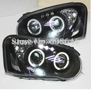 

For Subaru for Impreza 2002-2006 year LED Head Lights Black Housing JY