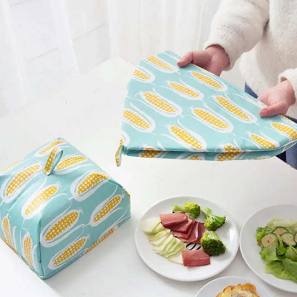 

Household Kitchen Foldable Printed Practical Durable Dustproof Keep Warm Food Cover